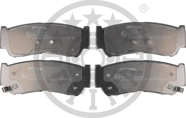 Optimal BP-12451 - Гальмівні колодки, дискові гальма avtolavka.club