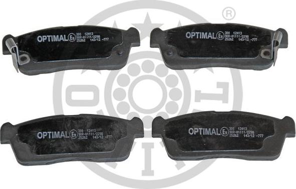 Optimal BP-12413 - Гальмівні колодки, дискові гальма avtolavka.club