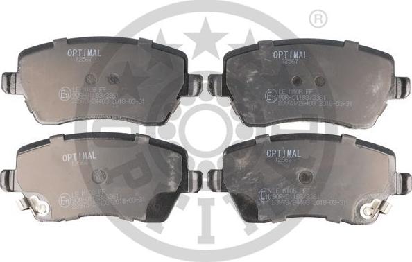 Optimal BP-12567 - Гальмівні колодки, дискові гальма avtolavka.club