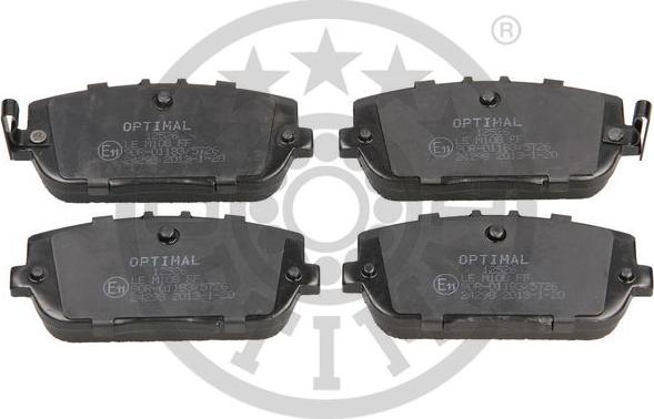 Optimal BP-12526 - Гальмівні колодки, дискові гальма avtolavka.club