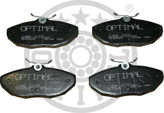 Optimal BP-12152 - Гальмівні колодки, дискові гальма avtolavka.club