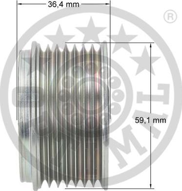 Optimal F5-1021 - Ремінний шків, генератор avtolavka.club