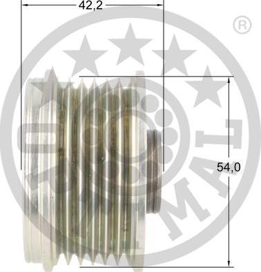 Optimal F5-1166 - Ремінний шків, генератор avtolavka.club