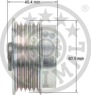 Optimal F5-1133 - Ремінний шків, генератор avtolavka.club