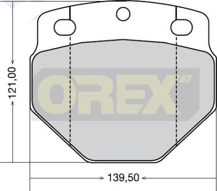 Orex 442006 - Гальмівні колодки, дискові гальма avtolavka.club