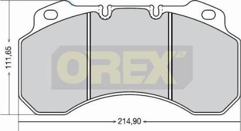 Orex 642008 - Гальмівні колодки, дискові гальма avtolavka.club