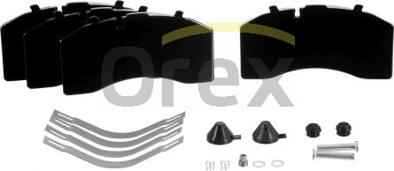 Orex 142196 - Гальмівні колодки, дискові гальма avtolavka.club