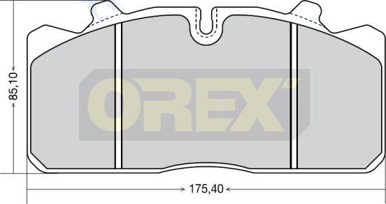 Orex 742003 - Гальмівні колодки, дискові гальма avtolavka.club