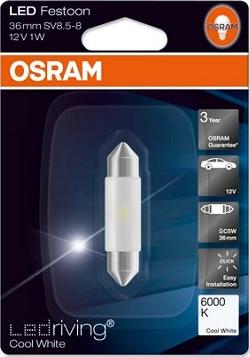 Osram 6436CW-01B - Лампа розжарювання, Освітлення салону avtolavka.club
