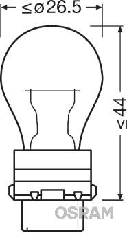 Osram 3757AK - Лампа розжарювання, ліхтар покажчика повороту avtolavka.club