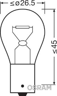 Osram 7507LDA - Лампа розжарювання, ліхтар покажчика повороту avtolavka.club