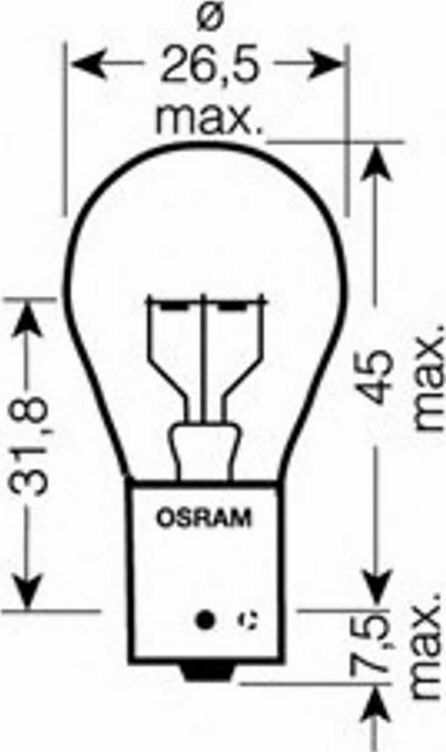 Osram 7511LTS-02B - Лампа розжарювання, фара денного освітлення avtolavka.club