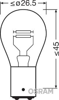 Osram 7528 - Лампа розжарювання, ліхтар покажчика повороту avtolavka.club