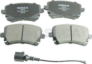 OSSCA 09435 - Гальмівні колодки, дискові гальма avtolavka.club