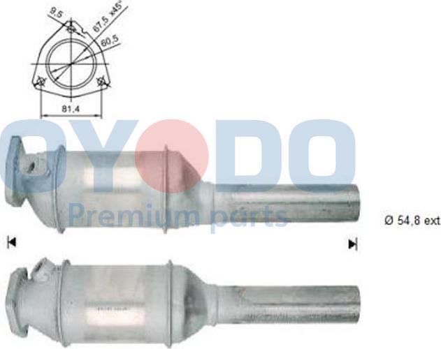 Oyodo 10N0064-OYO - Каталізатор avtolavka.club