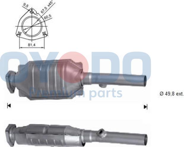 Oyodo 10N0019-OYO - Каталізатор avtolavka.club