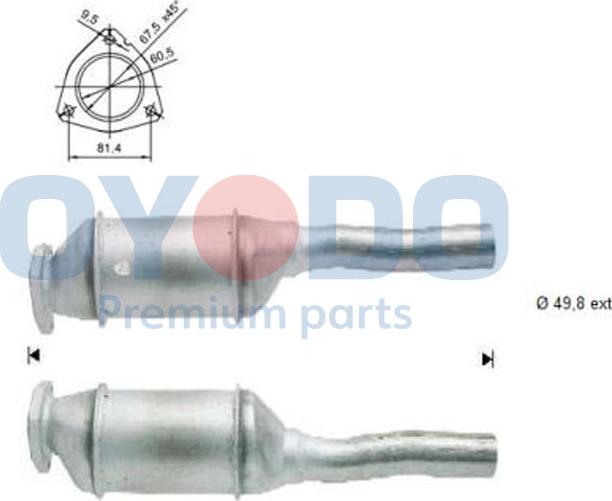 Oyodo 20N0050-OYO - Каталізатор avtolavka.club