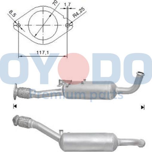 Oyodo 20N0033-OYO - Сажі / частковий фільтр, система вихлопу ОГ avtolavka.club