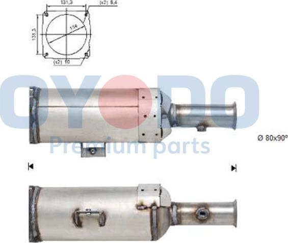 Oyodo 20N0103-OYO - Сажі / частковий фільтр, система вихлопу ОГ avtolavka.club