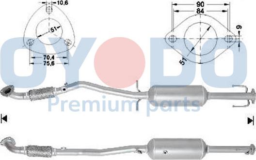 Oyodo 20N0120-OYO - Сажі / частковий фільтр, система вихлопу ОГ avtolavka.club