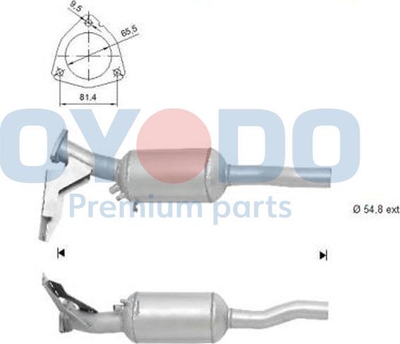 Oyodo 20N0122-OYO - Сажі / частковий фільтр, система вихлопу ОГ avtolavka.club