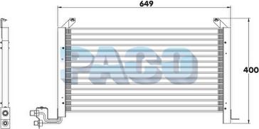 PACO CL3148 - Конденсатор, кондиціонер avtolavka.club