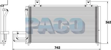 PACO CL3162 - Конденсатор, кондиціонер avtolavka.club
