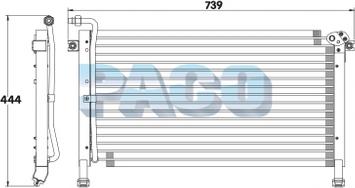 PACO CL3855 - Конденсатор, кондиціонер avtolavka.club