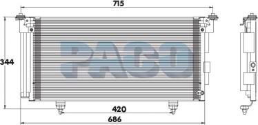 PACO MP5183 - Конденсатор, кондиціонер avtolavka.club