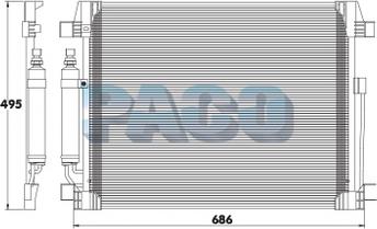 PACO MP5251/RD - Конденсатор, кондиціонер avtolavka.club