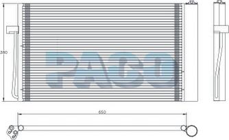 PACO PL5489 - Конденсатор, кондиціонер avtolavka.club