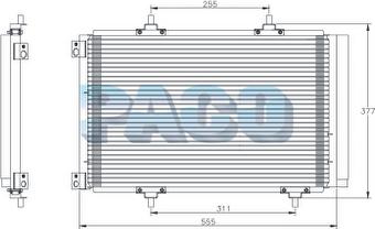 PACO PL5478 - Конденсатор, кондиціонер avtolavka.club