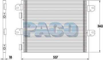 PACO PL5009 - Конденсатор, кондиціонер avtolavka.club