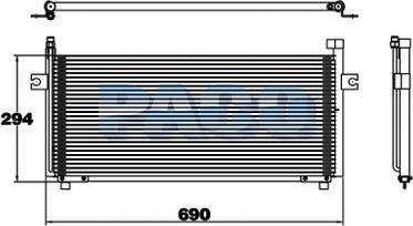 PACO PL5022 - Конденсатор, кондиціонер avtolavka.club