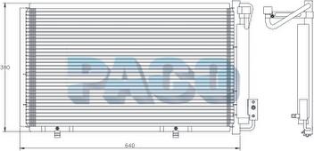 PACO PL5386 - Конденсатор, кондиціонер avtolavka.club