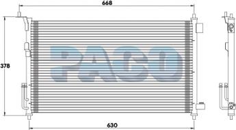 PACO PL5270 - Конденсатор, кондиціонер avtolavka.club