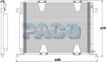 PACO PL3431 - Конденсатор, кондиціонер avtolavka.club