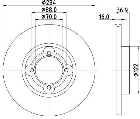 Pagid 54140 - Гальмівний диск avtolavka.club