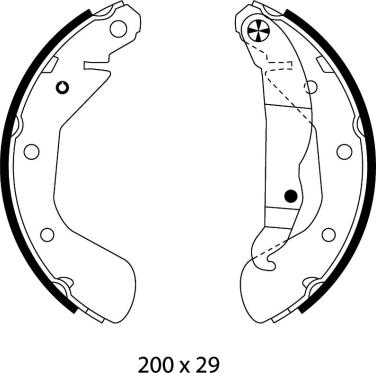 Pagid H9480 - Комплект гальм, барабанний механізм avtolavka.club