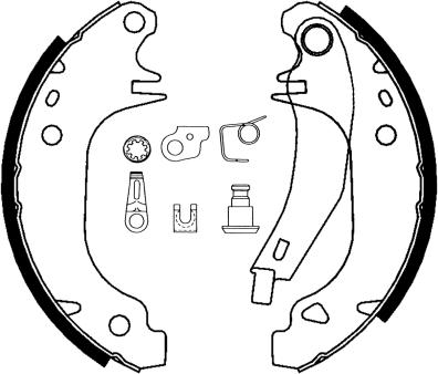 Pagid H1001 - Комплект гальм, барабанний механізм avtolavka.club