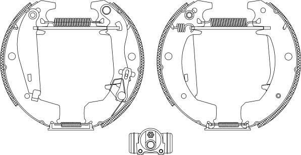 Pagid R1045 - Комплект гальм, барабанний механізм avtolavka.club