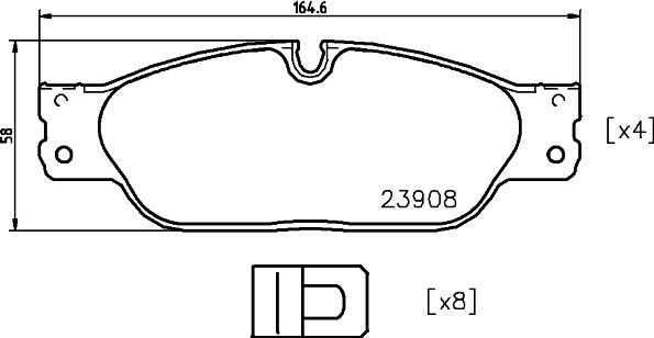 Pagid T1542 - Гальмівні колодки, дискові гальма avtolavka.club