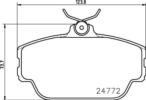 Pagid T1842 - Гальмівні колодки, дискові гальма avtolavka.club