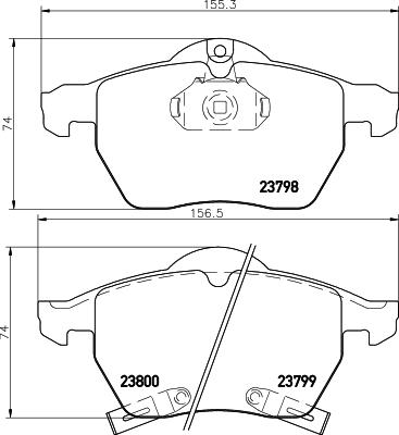 Pagid T1203 - Гальмівні колодки, дискові гальма avtolavka.club