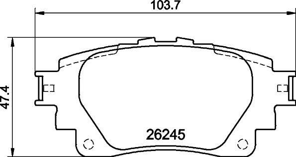 Pagid T2907 - Гальмівні колодки, дискові гальма avtolavka.club