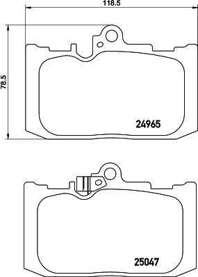 HELLA PAGID 8DB355034291 - Гальмівні колодки, дискові гальма avtolavka.club