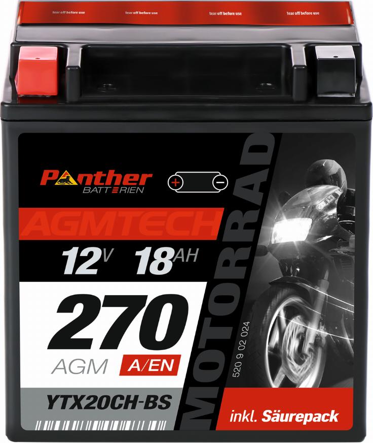 PANTHER MB.5200277 - Стартерна акумуляторна батарея, АКБ avtolavka.club