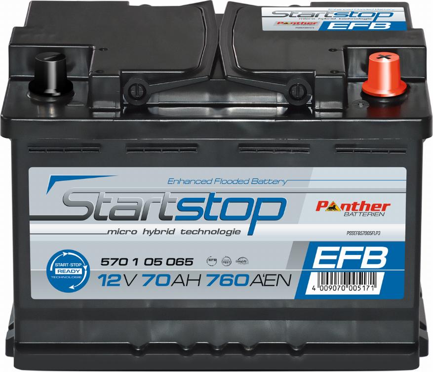 PANTHER SB.570105065n - Стартерна акумуляторна батарея, АКБ avtolavka.club