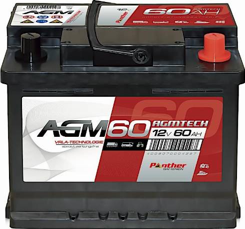 PANTHER SB.AGM60 - Стартерна акумуляторна батарея, АКБ avtolavka.club
