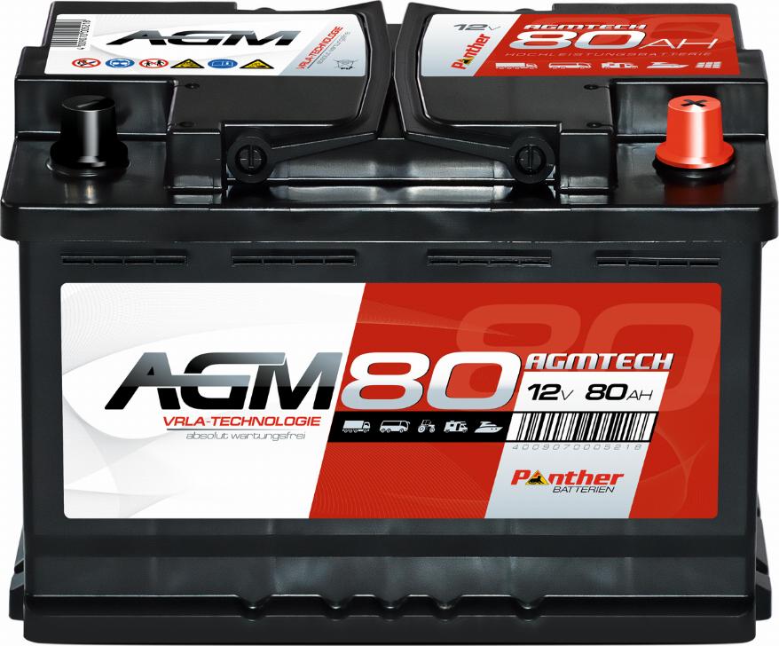 PANTHER SB.AGM80n - Стартерна акумуляторна батарея, АКБ avtolavka.club